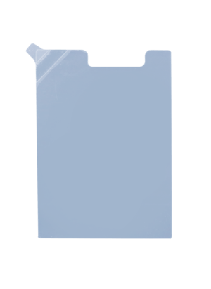The i.safe MOBILE Screen Protector for IS330.X Smartphones (10-Pack) is a rectangular, transparent protector with a top left tab, shown against a plain white background.