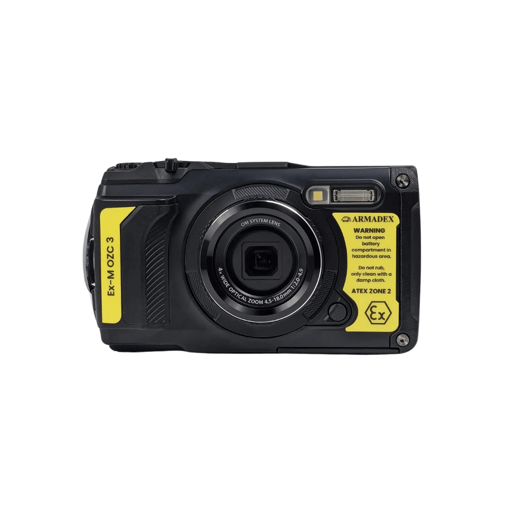 The Armadex Inspection Kit OZC comes with a 35-foot mast and Android device, built for high-reach inspections with robust, black and yellow design, protruding lens, warning markings, and reliable performance in tough conditions.