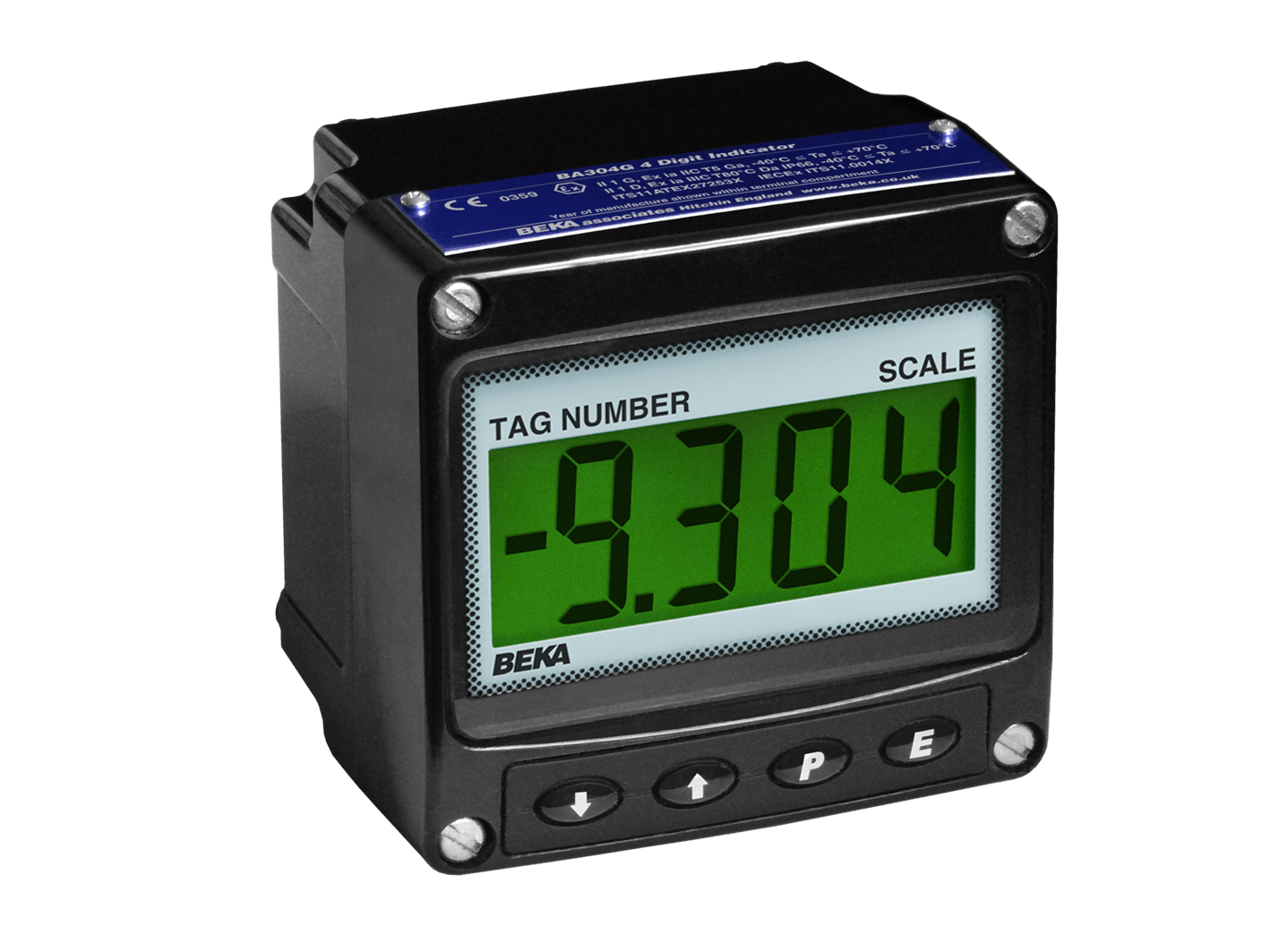 BEKA BA304G Intrinsically Safe Loop Powered Digital Indicator, Field Mounting