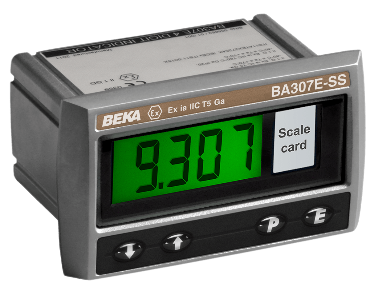 BEKA BA307E-SS 4/20mA Intrinsically Safe Rugged Loop Powered Indicator, Panel Mounting