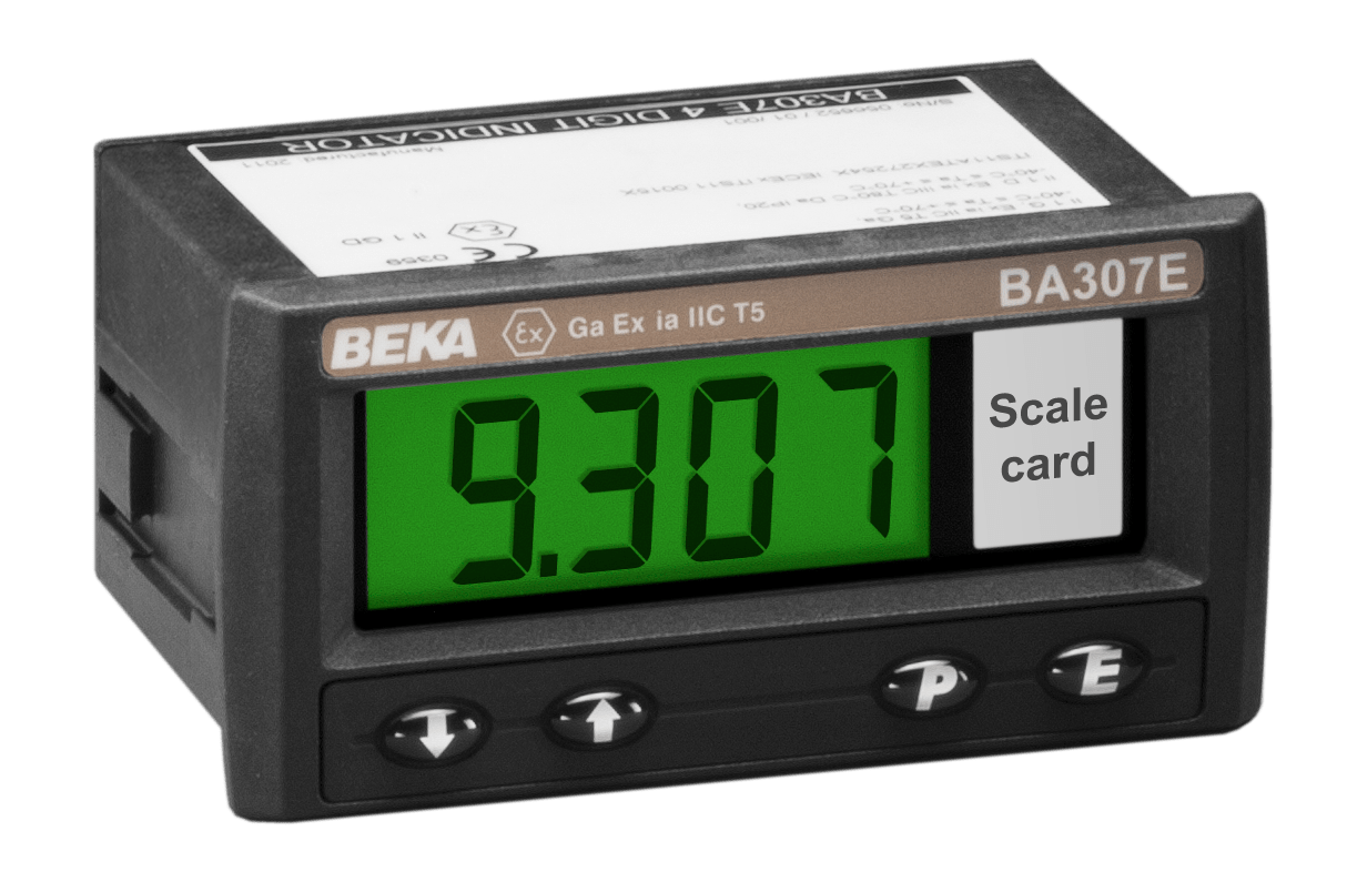 BEKA BA307E Intrinsically Safe Loop Powered Digital Indicator, Panel Mounting