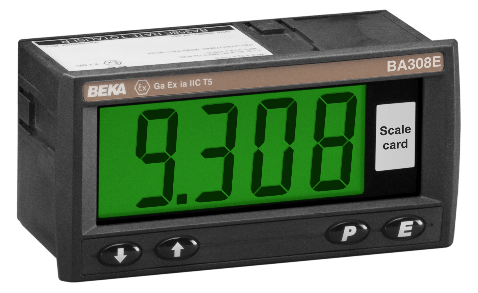BEKA BA308E Intrinsically Safe Loop Powered Digital Indicator, Panel Mounting