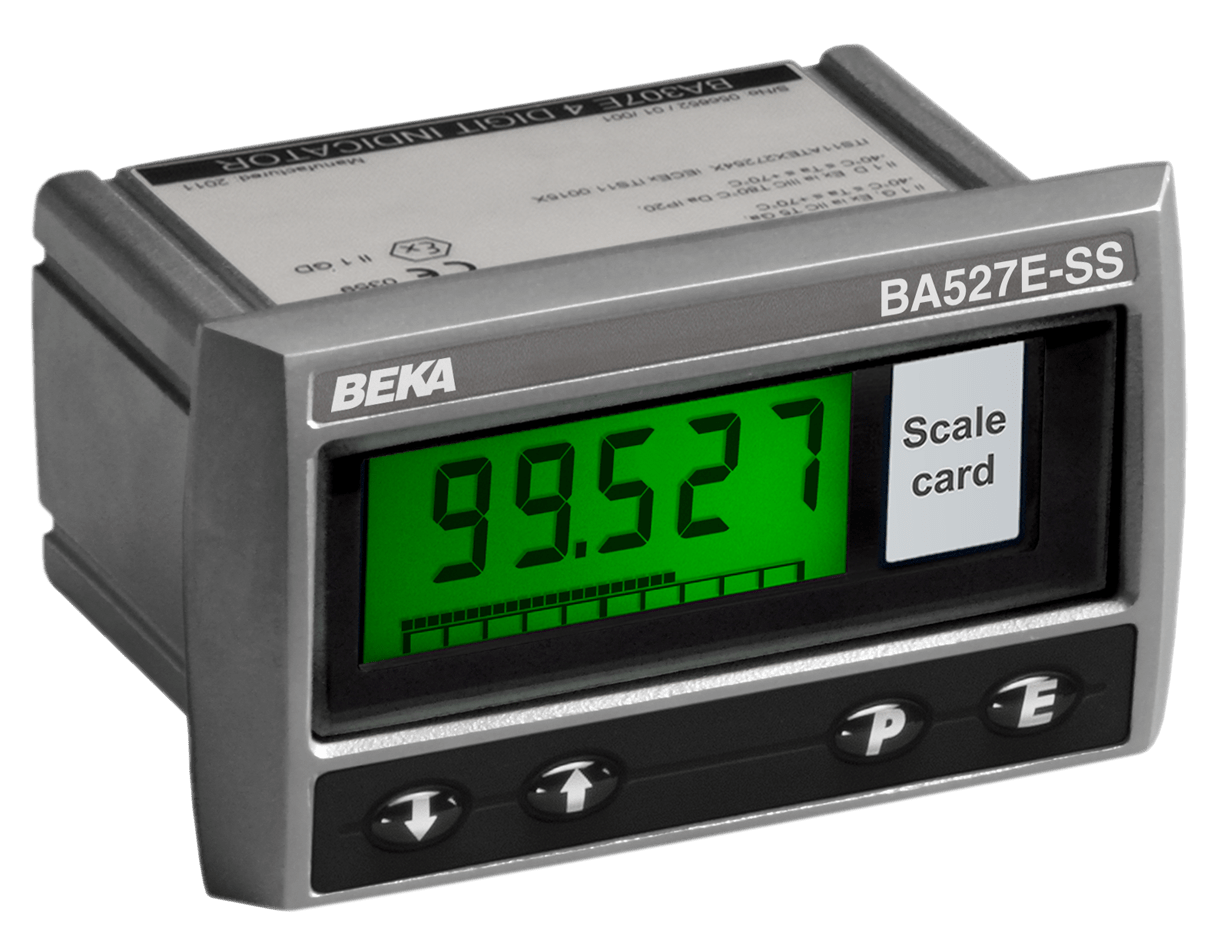 BEKA BA527E-SS General Purpose 4/20mA Rugged Loop Powered Indicator, Panel Mounting