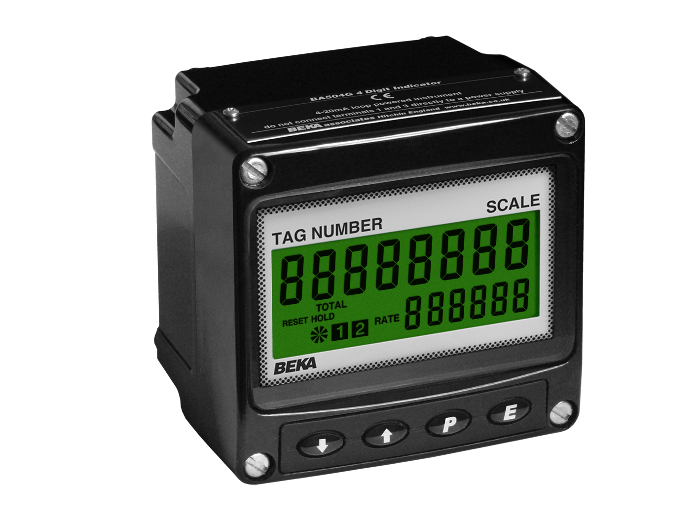 BEKA BA584G General Purpose Pulse Input, Externally Powered, Rate Totalizer, Field Mounting