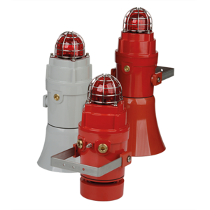The E2S D1xC2X10F 123dB(A) Alarm Horn & 10J Strobe, paired with fire extinguishers, delivers powerful alarm and strobe signals to improve emergency response.