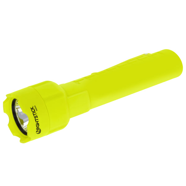 The Nightstick XPP-5420GA [Zone 0] IS Torch is a bright yellow, handheld, intrinsically safe LED flashlight with a cylindrical body and clear front lens.