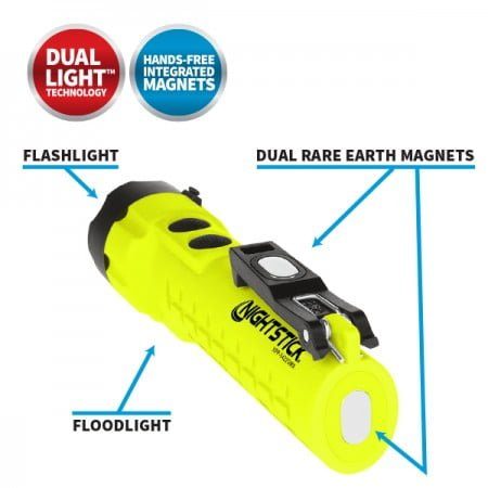 Nightstick XPP-5422GMX X-Series Intrinsically Safe Dual-Light™ Flashlight w Dual Magnets