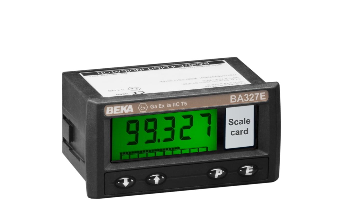BEKA BA327E Intrinsically Safe Loop Powered Digital Indicator, Panel Mounting