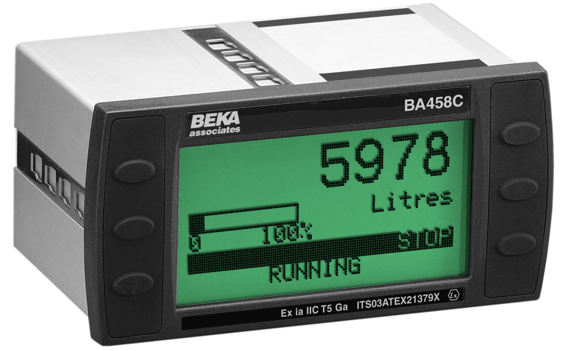 BEKA BA458C Intrinsically Safe Flow Batch Controller, Panel Mounting