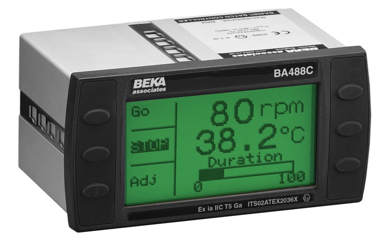BEKA BA488C Intrinsically Safe Serial Text Display, Panel Mounting