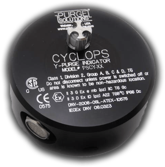 cyclops Y purge indicator
