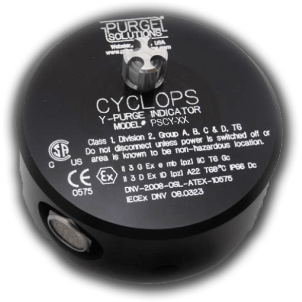 cyclops Y purge indicator